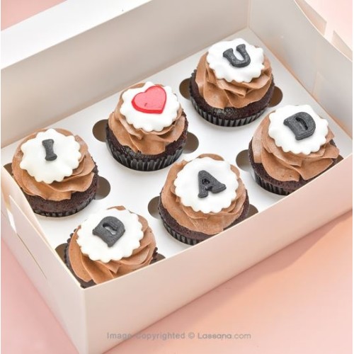 I LOVE MY DAD CUPCAKES 6PCS