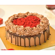 SWEET LOVE CHOCOLATE HEART CAKE 1KG (2.2LBS)