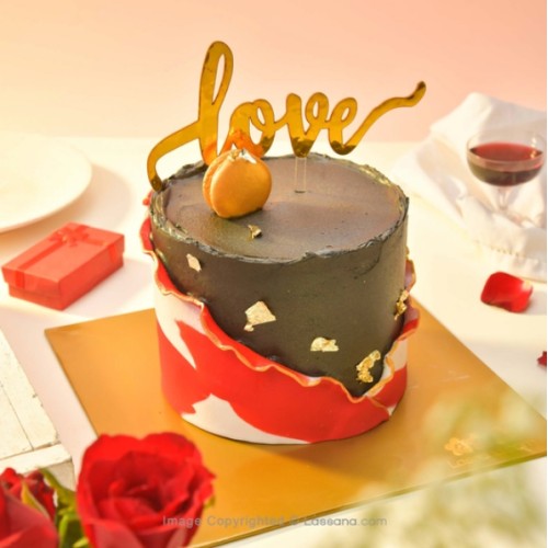 PINK MARBLE CHOCOLATE CAKE 1.8KG (3.9LBS)