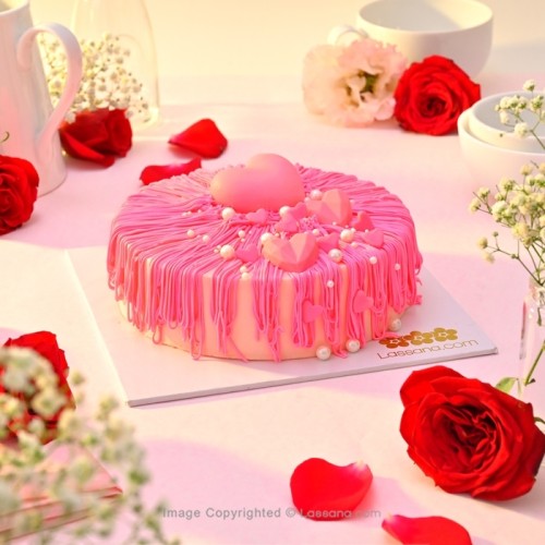 PINK CASCADE CHOCOLATE CAKE