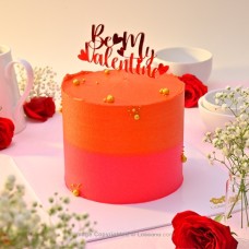 BE MY VALENTINE RIBBON CAKE