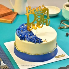 BEST DAD EVER RIBBON CAKE 800G (1.7 LBS)