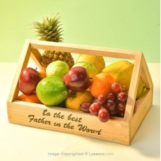 TO THE BEST FATHER IN THE WORLD FRUIT BASKET