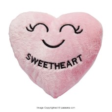 SWEETHEART HEART CUSHION - PINK