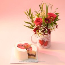 SAVOR THE LOVE CAKE & FLOWER DUO
