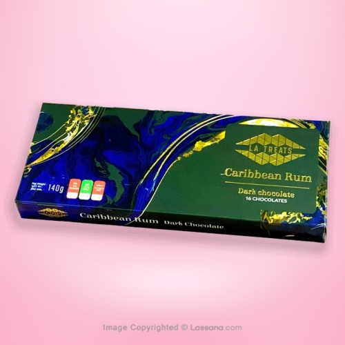 LA TREAT-CARIBBEAN RUM DARK CHOCOLATE-16 PCS