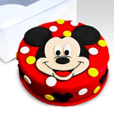 Mickey Mouse Face Cake - 1.1Kg (2.4Lbs)