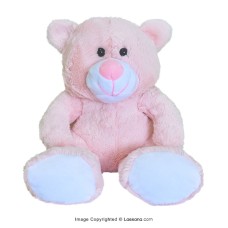 BABY PINK SNUGGLED TEDDY BEAR