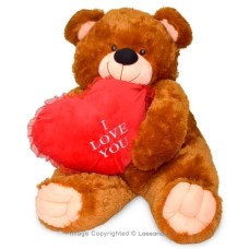 DOUBLE XL TEDDY WITH LOVE HEART