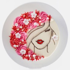 Floral Queen Cake - 1Kg(2.2Lbs)