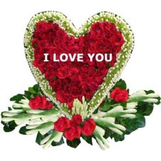 Heart Shaped Roses With 100 Roses