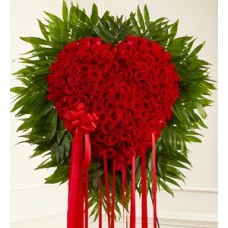 Heart Shaped Roses With125 Roses