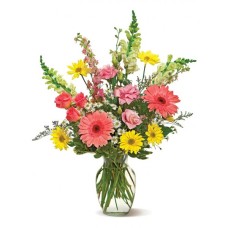 Mixed Flower In A Vase