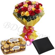 (15) Flowers W/ Chocolates & Wallet
