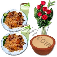 (000001) Fakruddin Kacchi Biriyani W/ Doi & Roses