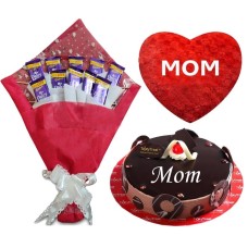 Chocolate Bouquet W/ Cake and Pillow