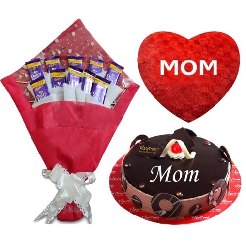 Chocolate Bouquet W/ Cake and Pillow
