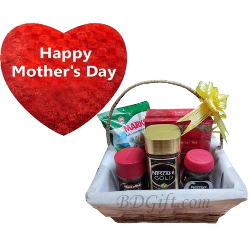 Mother's day pillow W/ Gourmet basket