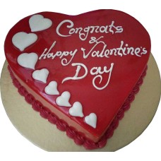2.2 pounds vanilla heart shape cake