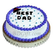 2 Pound Customized Round Shaped Vanilla Cake