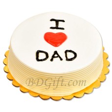 2 Pound Round Vanilla Customized Cake