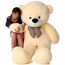 (13) Extra Large Off White Teddy Bear 5 Feet