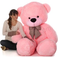 (17) Large Pink Teddy Bear 8 Feet