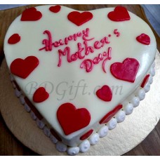 2.2 Pounds Vanilla Heart Cake