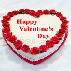 3.3 Pounds Vanilla Heart Cake
