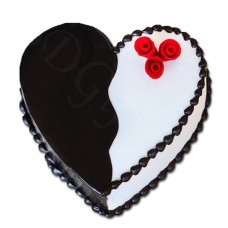 (30) 4.4 Pounds Vanilla Heart Cake
