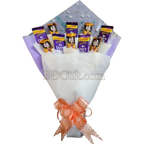 Delightful Mixed Chocolate Bouquet