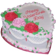 (47) Swiss - 4.4 pounds Vanilla Heart Cake