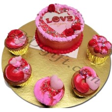 (002) Valentine's Day Cake Package
