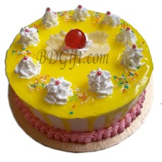 1 Pound Round Shape Vanilla Cake