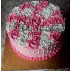 1 Pound Round Shape Vanilla Cake
