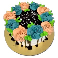 2 Pounds Round Shape Chocolate Cake