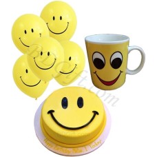 (07) Cake W/ Balloons & Mug