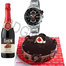 Juice W/ cake & watch
