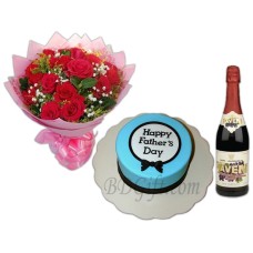 (09) Cake W/ Flowers & Juice