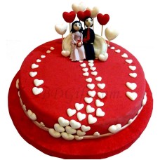(009) 2 Pounds fondant Cake