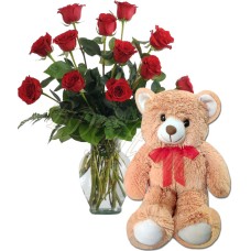 (79)Roses with bear