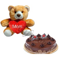 (0005) Cake W/ Teddy Bear