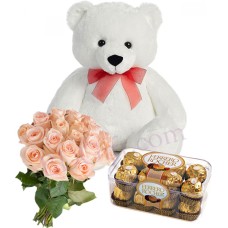 (22) Bear W/ Rose+Chocolate