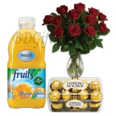 Chocolate, Juice & Flower