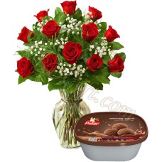 (35) Roses and ice cream