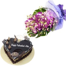 Orchid and cake