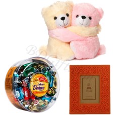 Teddy Bear W/ Chocolates & Photo Frame