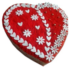 1 Pound Heart Shape Vanilla Cake