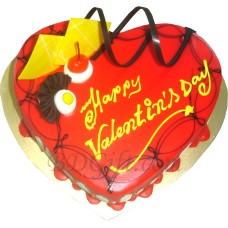 (005) 2.2 Pounds Vanilla Heart Cake