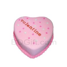 2.2 Pounds Vanilla Heart Cake